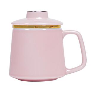 陶瓷茶水分离杯过滤带盖茶杯轻奢办公个人泡茶杯定制LOGO礼盒送礼