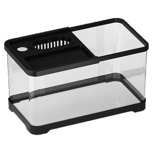 鱼缸客厅小型养鱼缸家用全套造景生态缸办公室桌面带盖乌龟饲养箱