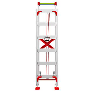 铝合金伸缩梯子家用升降梯工程专用直梯加厚折叠爬梯踏步阶梯铝梯