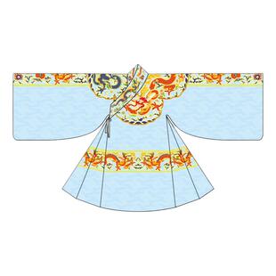 卿子赋原创男童汉服明制仿妆花飞鱼道袍男孩童装周岁服暗纹纱定制