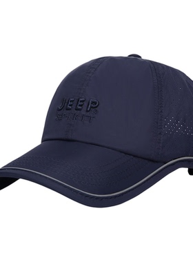 Jeep帽子男士网帽防晒鸭舌棒球帽