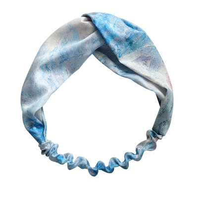 朴遇原创手工暗纹缎复古发带