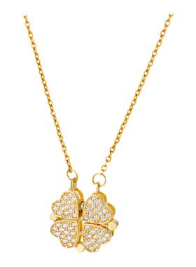 爱心锆石项链女款高级感颈链轻奢小众锁骨链配饰2024新款爆款