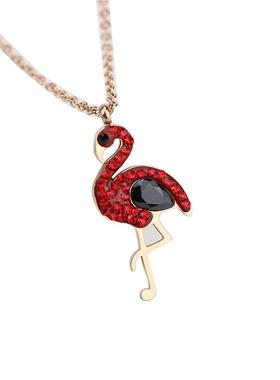 新款钛钢时尚小i鸟项链女气质 玫瑰金小动物锁骨链送礼物可爱饰品