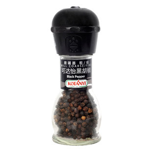 可达怡黑胡椒粒36g 带研磨器胡椒粉碾磨器 烧烤西餐调味料奥地利