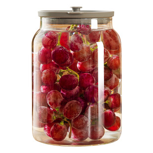 泡酒玻璃瓶专用葡萄酒发酵桶加厚高硼硅密封酒罐自酿果酒发酵容器