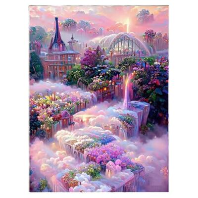 满钻钻石画勋鸿绣坊梦幻仙境风景