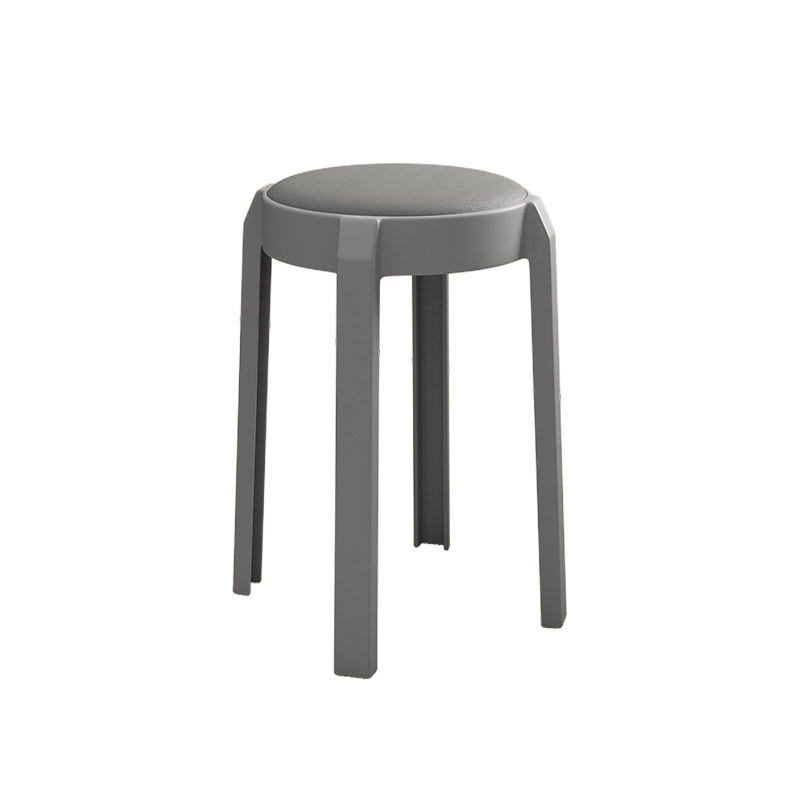 塑料软包圆凳可叠放轻奢高级感