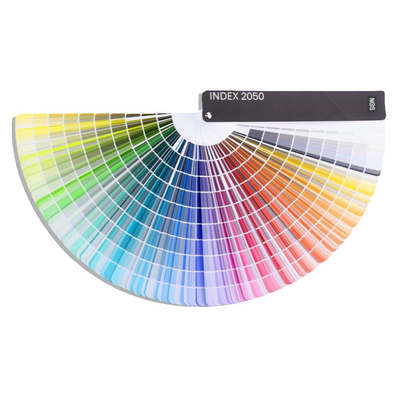 2024新版瑞典NCS色卡NCS INDEX 2050色设计工具国际标准色卡油漆涂料塑胶建筑设计色卡A-6 扇形版色彩