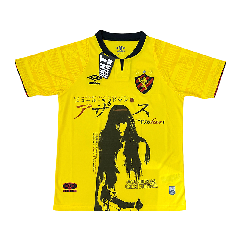 栗山千明球衣Remake人像T恤花字设计足球服运动短袖潮流嘻哈印花