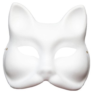 京剧手绘脸谱面具儿童绘画空白手工DIY幼儿园白胚涂色纸浆全脸