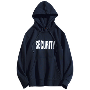 美式连帽卫衣男女款加绒加厚保暖青少年宽松外套hiphop休闲百搭潮