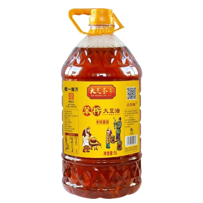 东北纯笨榨大豆油5升非转基因