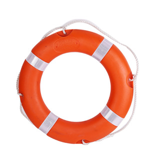 水上救援应急救生圈实心专业成人船用应急防汛塑料救生圈安全绳