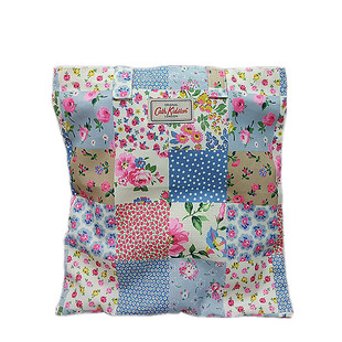 外贸新款女包帆布厚实拼接小碎花草莓花卉青蛙单肩休闲购物袋手提