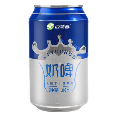 新疆西域春原味奶啤300mL*6罐装乳酸菌饮料特产非啤酒气泡饮品