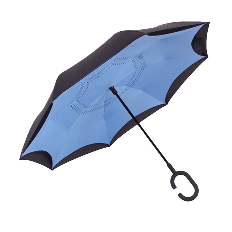 云碰超大号自动反向雨伞双层长柄伞加厚加固防风大暴雨汽车载用
