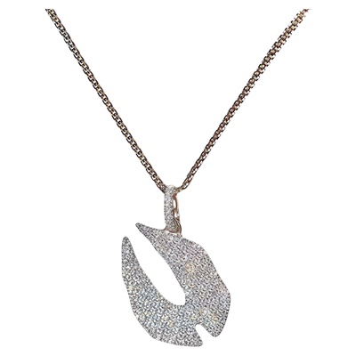 ASAPROCKY乐透人生金色吊坠