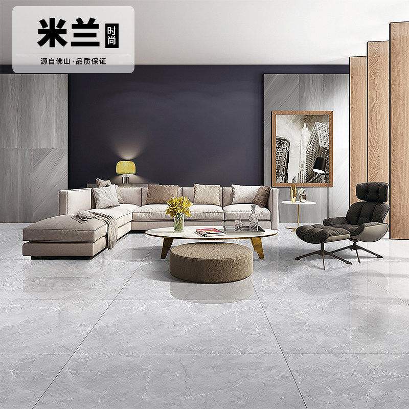 客厅800x800瓷抛砖大理石抛地砖现代轻奢亮面防滑耐磨加厚地砖