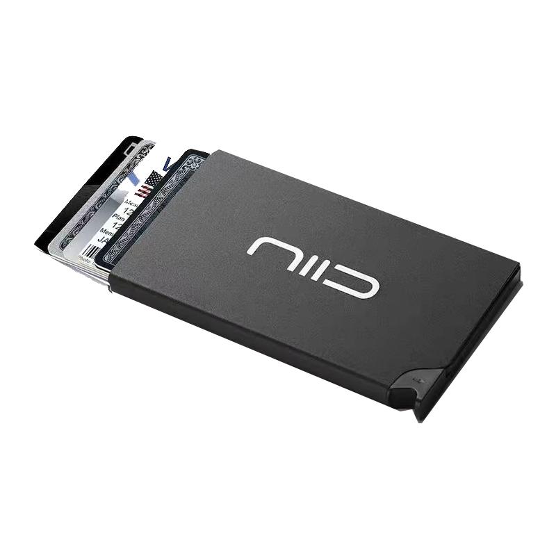 niid铝合金超薄卡盒名片夹男士