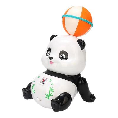 儿童电动顶球旋转小熊猫宝宝玩具