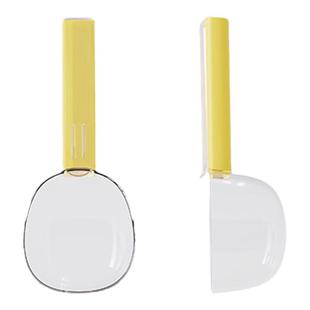 舀米勺面粉铲子挖面勺量勺带刻度表家用米面舀猫粮多功能透明光滑