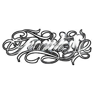 再变 无所畏惧草本个性花体字男女防水持久潮酷纹身贴纸手花臂24