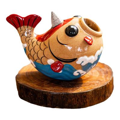 锦鲤不倒翁陶瓷香薰炉创意礼物