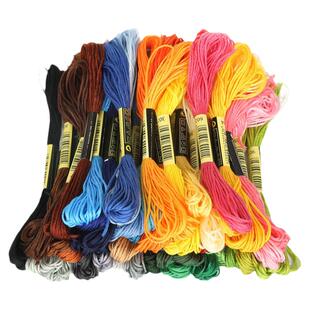 百色缠花线十字刺绣线花棉线 缠绕发簪补线缠花手工diy配件材料包