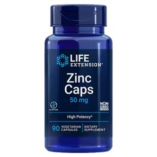 保税仓速发LifeExtension柠檬酸锌胶囊50毫克 90粒 zinc补剂