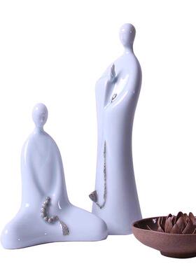 禅意东南亚风如来工艺品陶瓷佛像