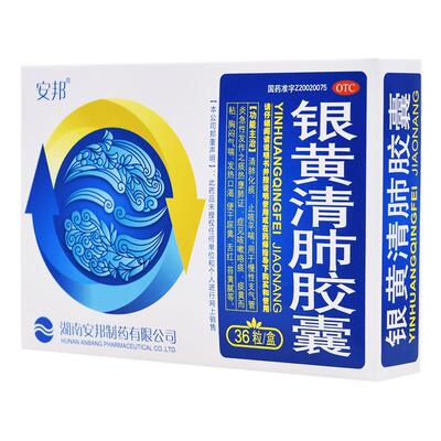 安邦银黄清肺胶囊化痰发热口渴慢性支气管炎止咳化痰止咳感冒药