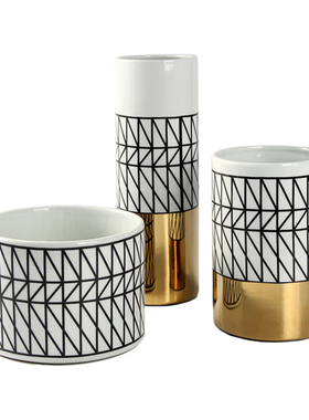 轻奢风陶瓷售楼处家具展厅摆件