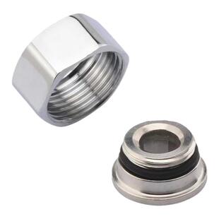 不锈钢淋浴杆浴缸花洒配件6分螺母反牙螺丝混水阀淋浴龙头6分螺帽