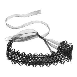 女士薄款脖套原宿洛丽塔领圈护颈带脖颈链蕾丝遮疤颈带防晒项圈女