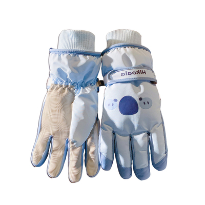 可爱小猪骑行手套女冬季保暖加绒