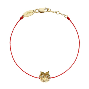 redline红绳2024龙年新款女士手链18K金镶嵌钻石Mini Ryu龙头手绳