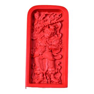 天然红砂朱砂王灵官吊坠真品护身符男原矿女小挂件