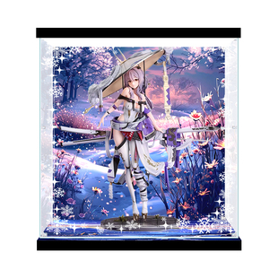 适用良笑塑美胜利女神妮姬红莲手办亚克力展示盒透明收纳防尘罩