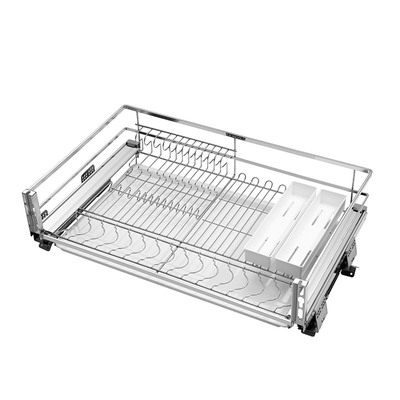 悍高实心阻尼橱柜拉篮调味拉篮