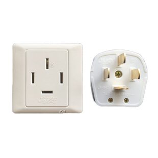 龙榜三相五孔25A大功率工业插座5芯五线440V空调86型电源插头380V