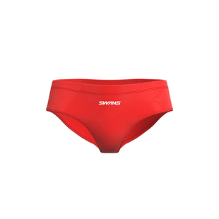 swans儿童泳裤男童竞速新款三角速干专业比赛训练青少年游泳裤