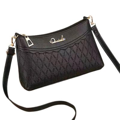 真皮质感中年妈妈斜挎包