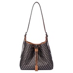 迪桑娜2026女包幸运锦囊老花水桶手提包单肩斜挎包大容量菜篮子包