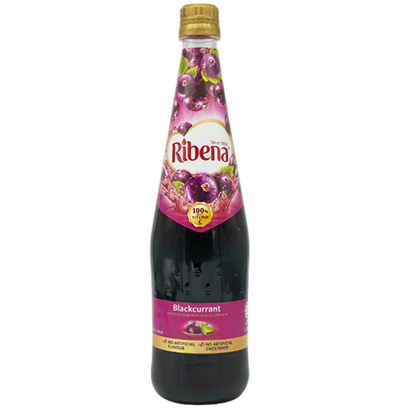利賓納濃縮黑加侖子飲料汁1L馬來西亞進口葡萄果漿維C果汁沖飲料