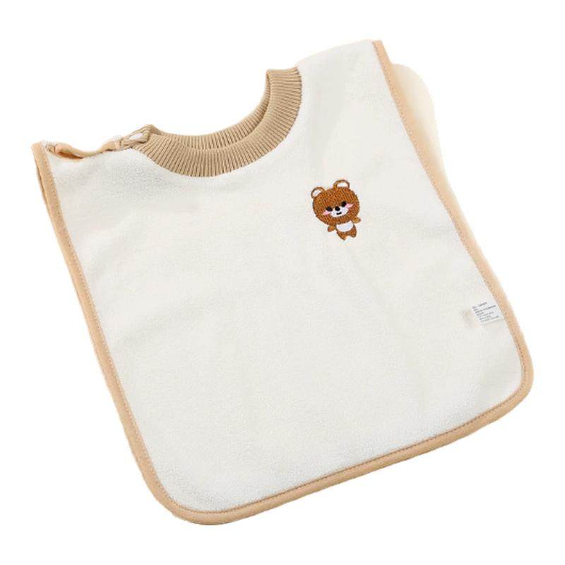 儿童洗漱巾婴儿毛巾刷牙擦脸漱口水巾防水围嘴不湿衣宝宝洗脸围兜