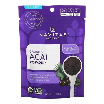 Navitas Organics进口有机抹巴西莓粉冻干粉0糖营养丰富轻食