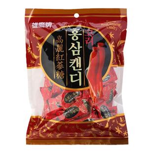 正品雄鹰牌高丽红参糖300g袋装滋养润喉糖韩式进口休闲食品含参粉