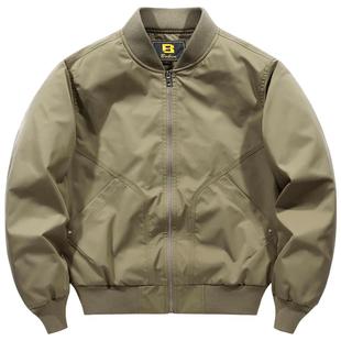 夹克男春秋季休闲美式棒球服新款秋冬季棉衣男士棉服飞行员外套男