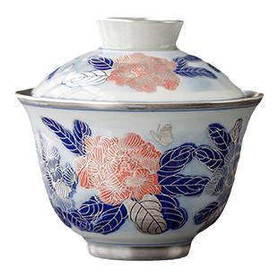 郑文强大师国礼牡丹鎏银功夫茶具套装泡茶壶高档送礼茶杯茶壶茶器